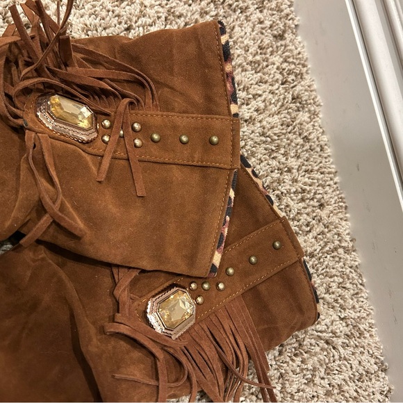 Brown Suede Women's Boots - Picture 10 of 13